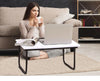 Foldable Bed Tray Laptop Table Stand Tablet Portable Tables White Deals499