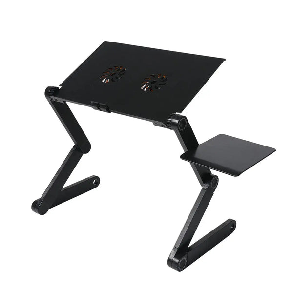 Foldable Laptop Desk Adjustable Sofa Table Tray Stand Mouse Pad Portable Cooling Deals499