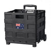Foldable Shopping Cart Trolley Pack & Roll Folding Grocery Basket Crate Portable Deals499