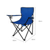 Folding Camping Chairs Arm Foldable Portable Outdoor Beach Fishing Picnic Chair Blue Deals499