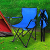Folding Camping Chairs Arm Foldable Portable Outdoor Beach Fishing Picnic Chair Blue Deals499