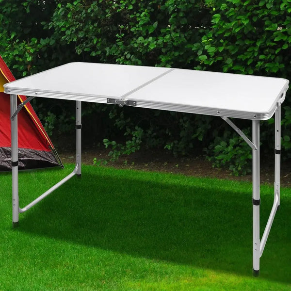 Folding Camping Table Aluminium Portable Picnic Outdoor Foldable Tables 120CM Deals499