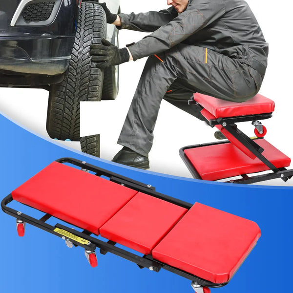 Folding Creeper Mechanic Stool Seat Garage Repair Trolley Laying Workshop Deals499