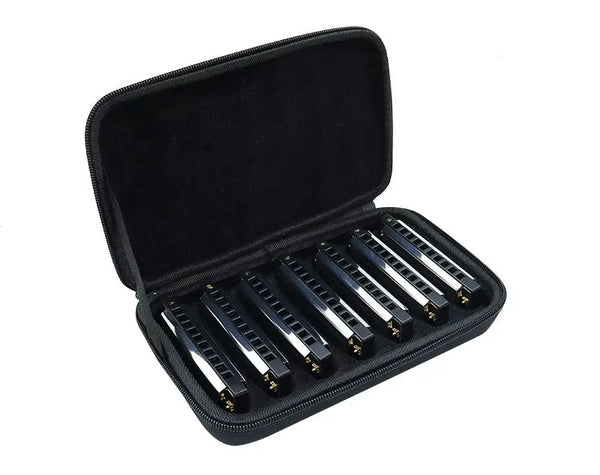 Freedom 7 Pack Harmonica Set Key of A B Flat C D E F G | 10 Hole MH1020-7 Deals499