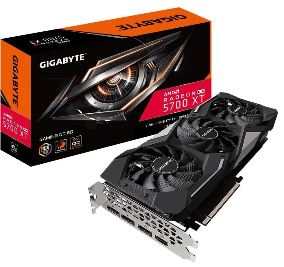 GIGABYTE AMD Radeon Navi RX 5700 XT Gaming 8GB GDDR6 PCIe Graphic Card 8K 7680x4320@60Hz 4xDisplays 3xDP HDMI 1905/1650MHz FreeSync RGB (LS) GIGABYTE