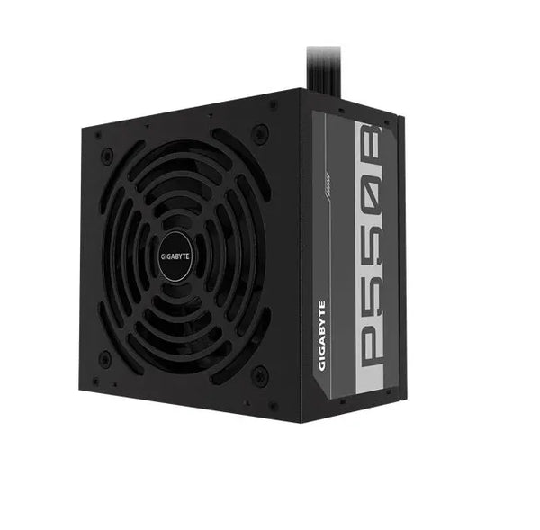 GIGABYTE GP-P550B 550W ATX PSU Power Supply 80+ Bronze >85% 1x8pin Non-modular 120mm Fan Black Cables Single +12V Rail >100K Hrs MTBF GIGABYTE