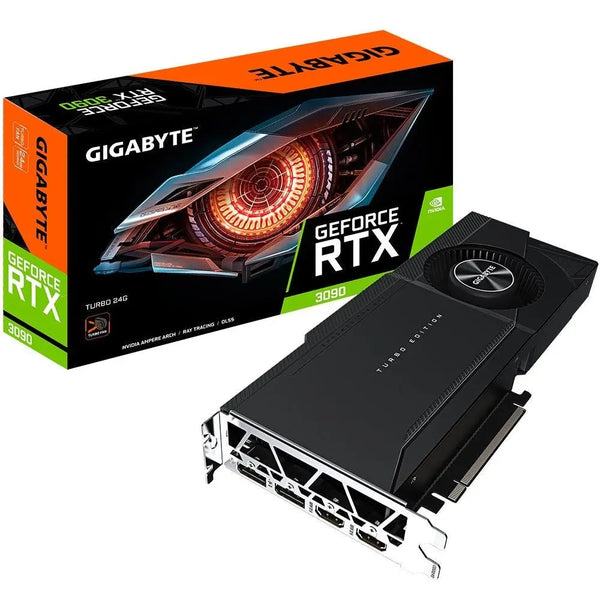 GIGABYTE nVidia GeForce RTX 3090 TURBO 24G GDDR6X 1695 MHz PCIE4.0x16 7‎680x4320@60Hz 2xDP 2xHDMI SLI GIGABYTE