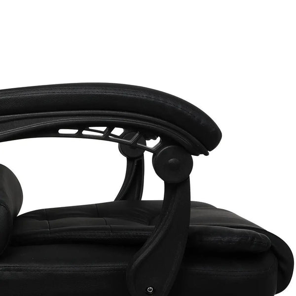 Gaming Chair Office Computer Seat Racing PU Leather Executive Footrest Racer Black Deals499