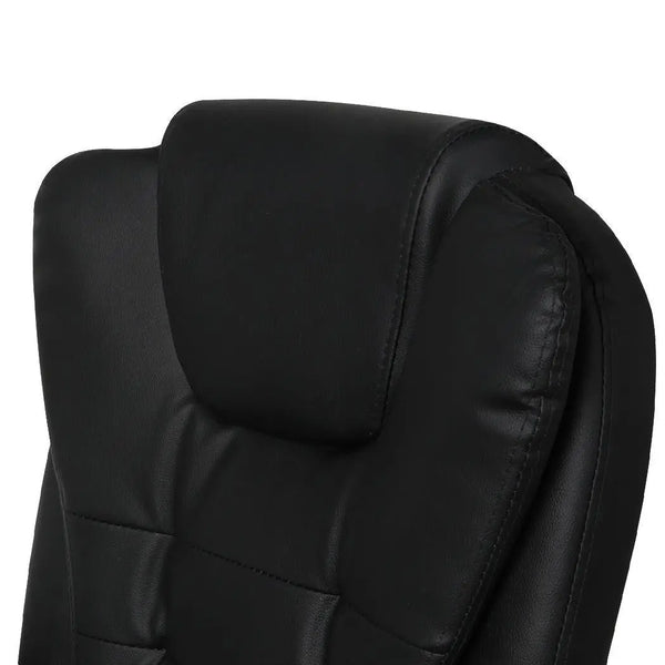Gaming Chair Office Computer Seat Racing PU Leather Executive Footrest Racer Black Deals499