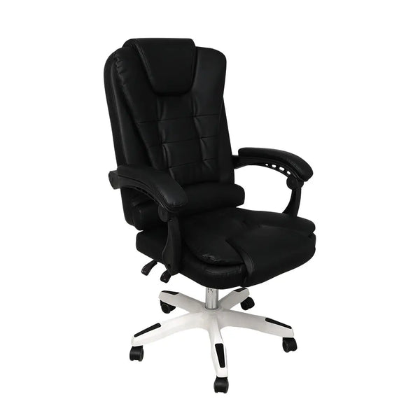 Gaming Chair Office Computer Seat Racing PU Leather Executive Racer Recliner Black without footrest Deals499