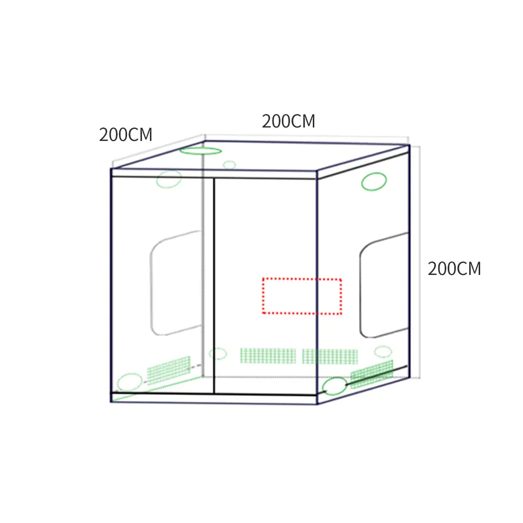 Garden Hydroponics Grow Room Tent Reflective Aluminum Oxford Cloth 200x200cm Deals499