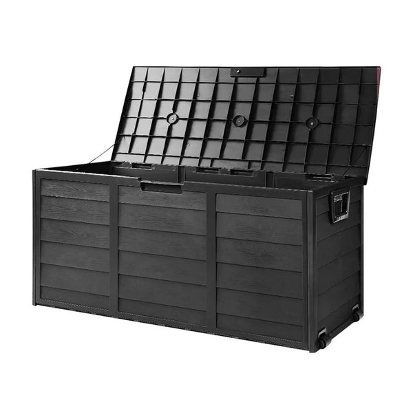 Gardeon 290L Outdoor Storage Box - All Black Deals499