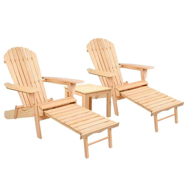 Gardeon 3 Piece Outdoor Beach Chair and Table Set Deals499