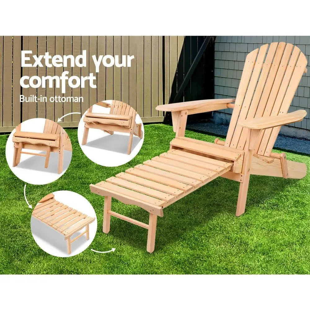Gardeon 3 Piece Outdoor Beach Chair and Table Set Deals499
