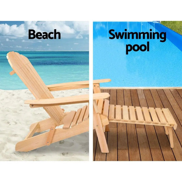 Gardeon 3 Piece Outdoor Beach Chair and Table Set Deals499