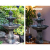 Gardeon 3 Tier Solar Powered Water Fountain - Black Deals499