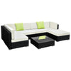Gardeon 7PC Sofa Set with Storage Cover Outdoor Furniture Wicker Deals499