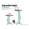 Gardeon Outdoor Bistro Set Bar Table Stools Adjustable Aluminium Cafe 3PC Wood Deals499