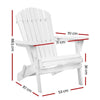 Gardeon Outdoor Furniture Adirondack Chairs Beach Chair Lounge Wooden Patio Garden Deals499