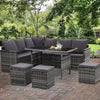 Gardeon Outdoor Furniture Dining Setting Sofa Set Wicker 9 Seater Storage Cover Mixed Grey Deals499
