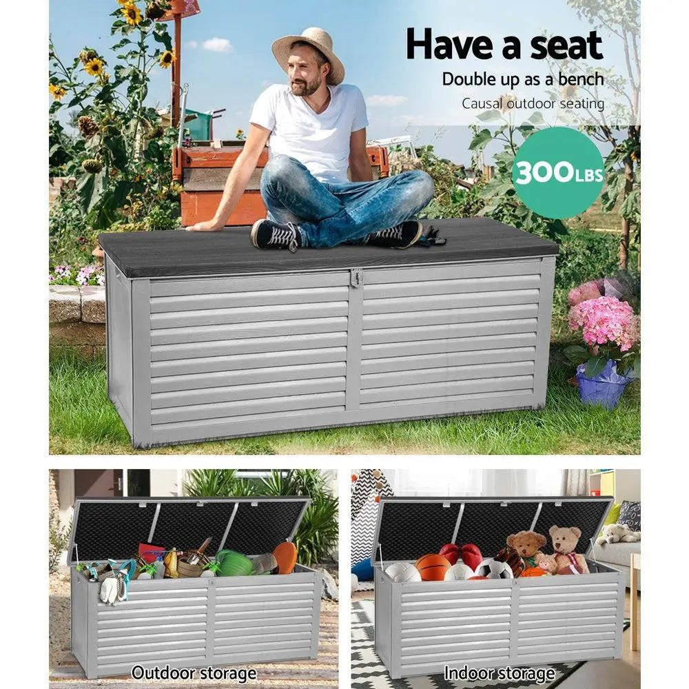 Gardeon Outdoor Storage Box Bench Seat 390L Deals499