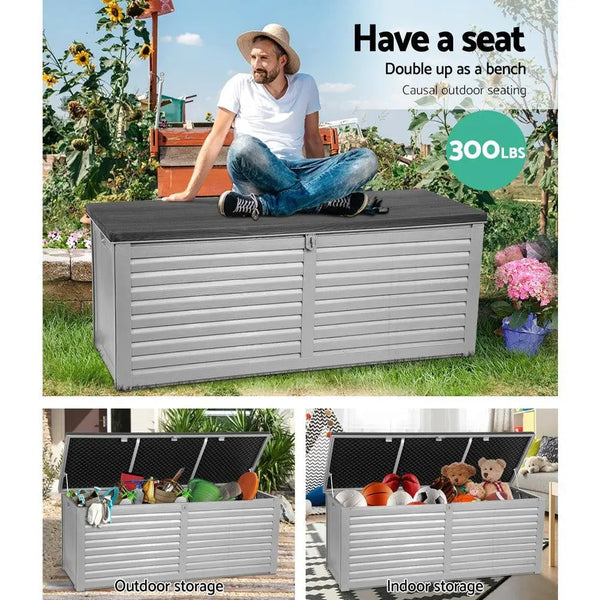 Gardeon Outdoor Storage Box Bench Seat 390L Deals499