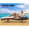 Gardeon Outdoor Sun Lounge - Brown Deals499