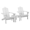 Gardeon Outdoor Sun Lounge Beach Chairs Table Setting Wooden Adirondack Patio Chair White Deals499