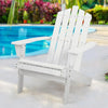Gardeon Outdoor Sun Lounge Beach Chairs Table Setting Wooden Adirondack Patio - White Deals499