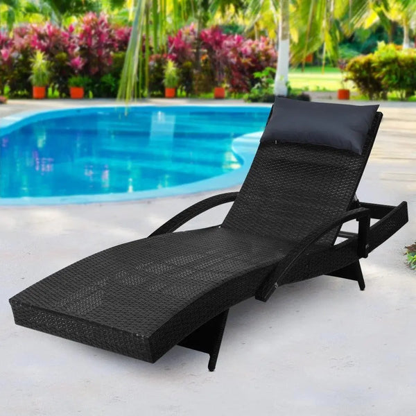 Gardeon Outdoor Sun Lounge Furniture Day Bed Wicker Pillow Sofa Set Deals499