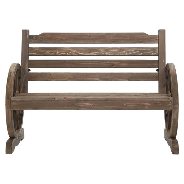Gardeon Park Bench Wooden Wagon Chair Outdoor Garden Backyard Lounge Furniture Deals499