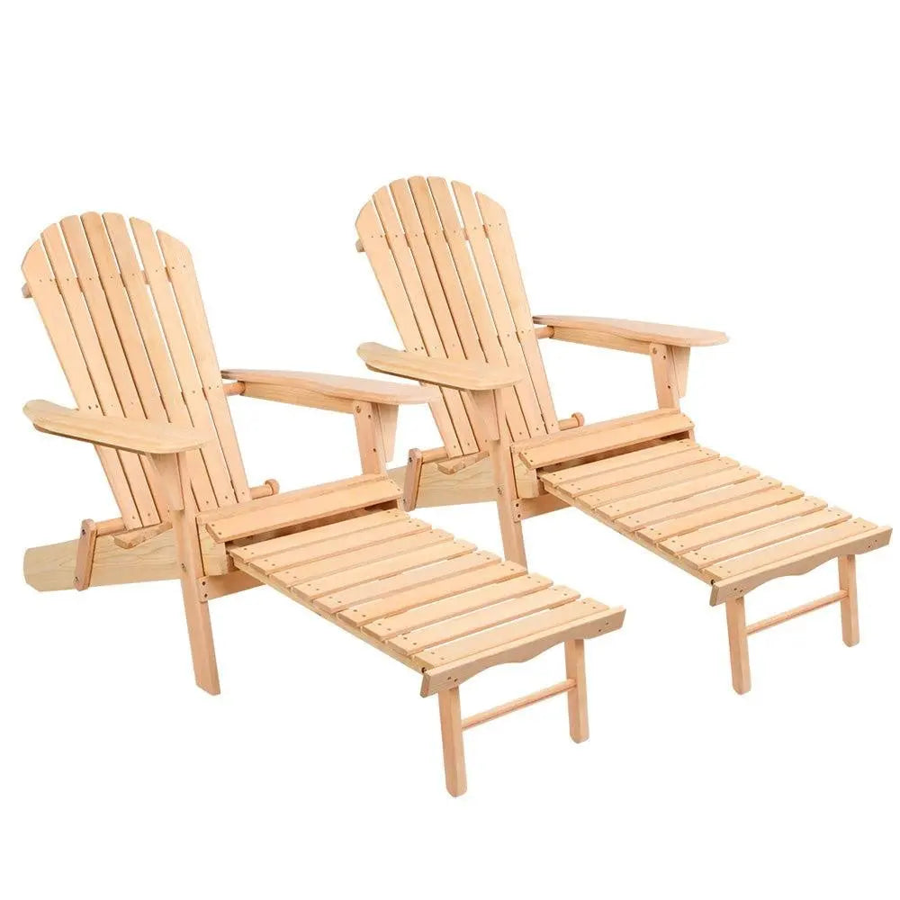 Gardeon Set of 2 Outdoor Sun Lounge Chairs Patio Furniture Beach Chair Lounger Deals499