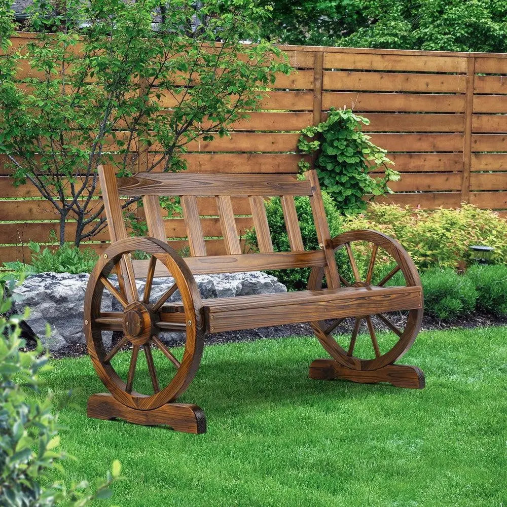 Gardeon Wooden Wagon Wheel Chair Deals499