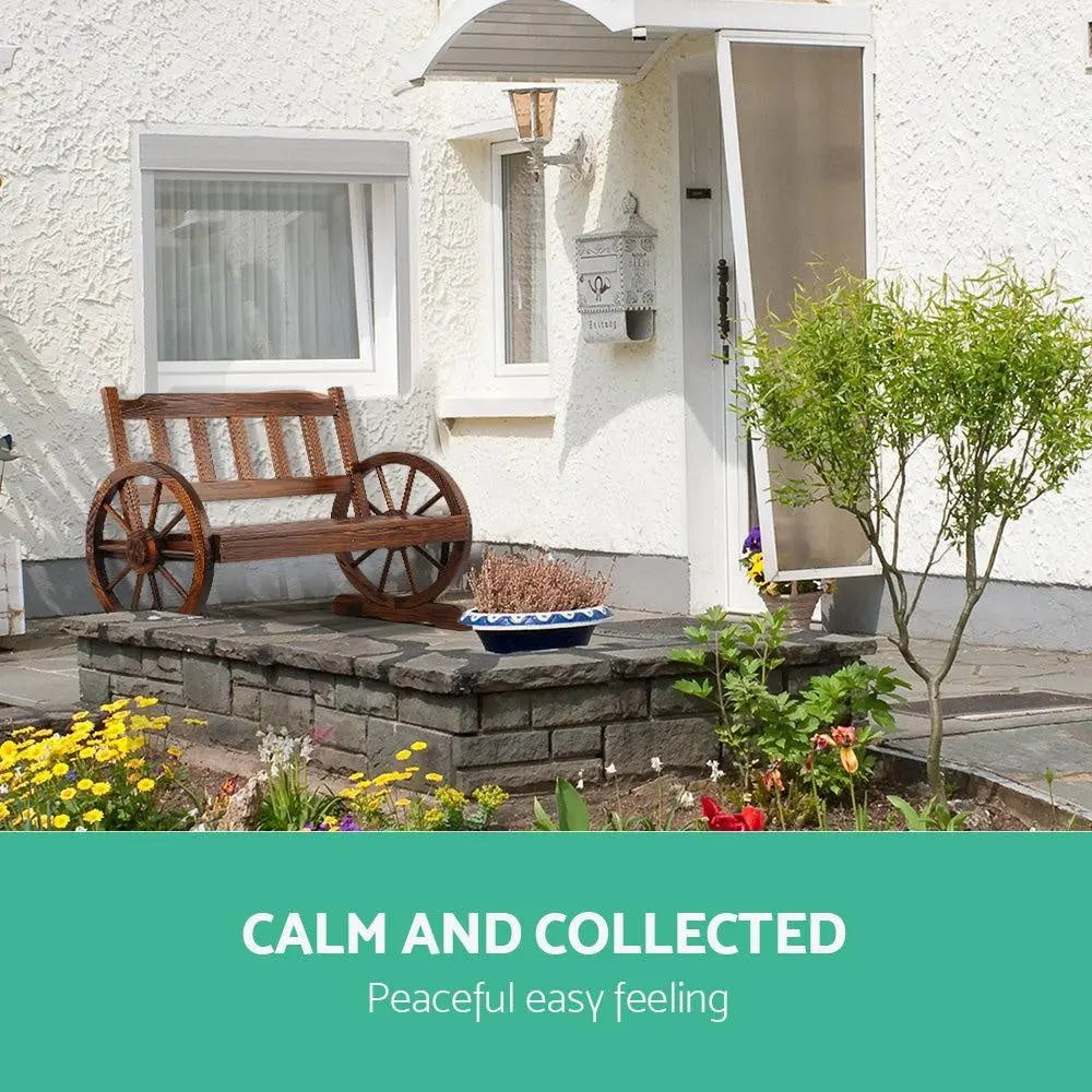 Gardeon Wooden Wagon Wheel Chair Deals499