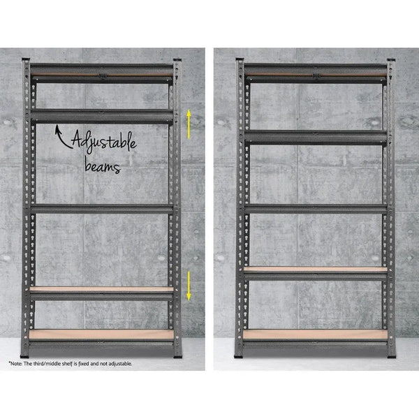 Giantz 1.5M Metal Steel Warehouse Shelving Racking Garage Storage Shelves Racks Deals499