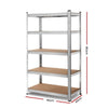Giantz 1.8M Warehouse Racking Rack Shelving Garage Steel Metal Storage Shelves Silver Deals499