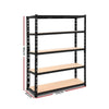 Giantz 1.8M Warehouse Racking Shelving Storage Shelf Garage Shelves Rack Steel Black Deals499