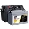 Giantz 100Ah Deep Cycle Battery & Battery Box 12V AGM Marine Sealed Power Solar Caravan 4WD Camping Deals499