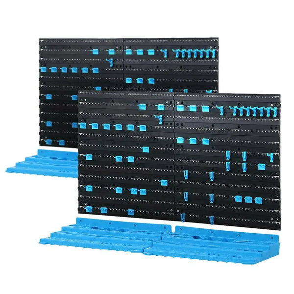 Giantz 108 Storage Bin Rack Wall Mounted Tools Organiser Peg Wall Bench Garage Deals499