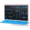 Giantz 108 Storage Bin Rack Wall Mounted Tools Organiser Peg Wall Bench Garage Deals499