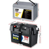 Giantz 120Ah Deep Cycle Battery & Battery Box 12V AGM Marine Sealed Power Solar Deals499