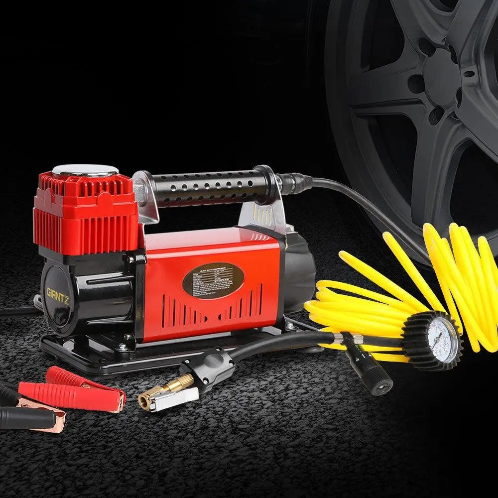 Giantz 12V Portable Air Compressor - Red Deals499