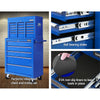 Giantz 14 Drawers Toolbox Chest Cabinet Mechanic Trolley Garage Tool Storage Box Deals499