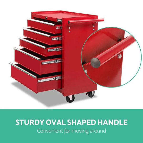 Giantz 14 Drawers Toolbox Chest Cabinet Mechanic Trolley Garage Tool Storage Box Deals499