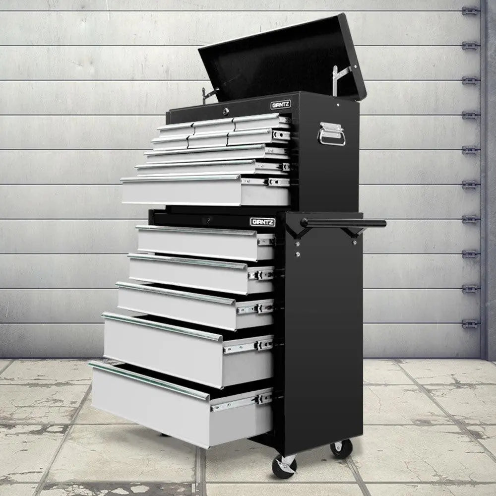 Giantz 14 Drawers Toolbox Chest Cabinet Mechanic Trolley Garage Tool Storage Box Deals499