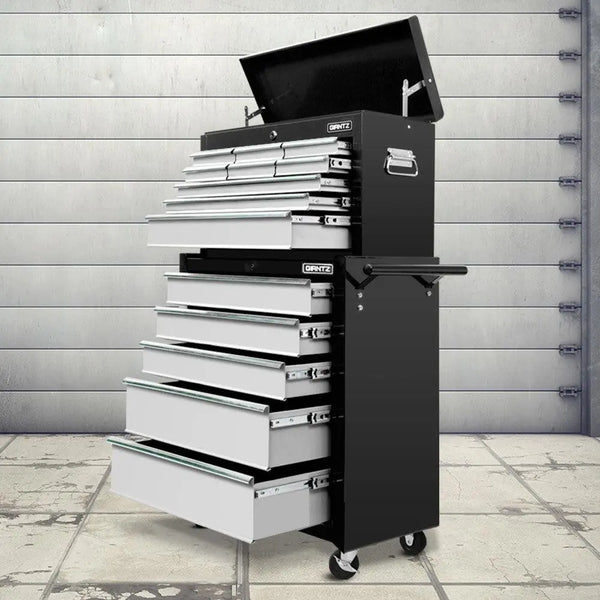 Giantz 14 Drawers Toolbox Chest Cabinet Mechanic Trolley Garage Tool Storage Box Deals499