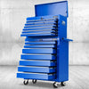 Giantz 17 Drawers Tool Box Trolley Chest Cabinet Cart Garage Mechanic Toolbox Blue Deals499