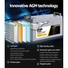 Giantz 170Ah Deep Cycle Battery 12V AGM Marine Sealed Power Portable Box Solar Caravan Camping Deals499