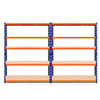 Giantz 2.4MX1.8M Garage Shelving Warehouse Rack Pallet Racking Storage Steel Orange&Blue Deals499