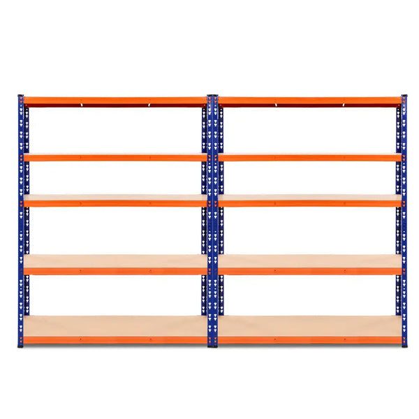 Giantz 2.4MX1.8M Garage Shelving Warehouse Rack Pallet Racking Storage Steel Orange&Blue Deals499